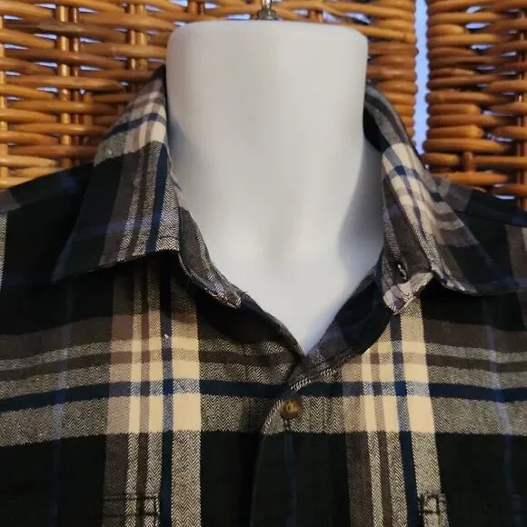 Carhartt Original Fit Plaid Flannel Shirt M - Picture 2 of 7